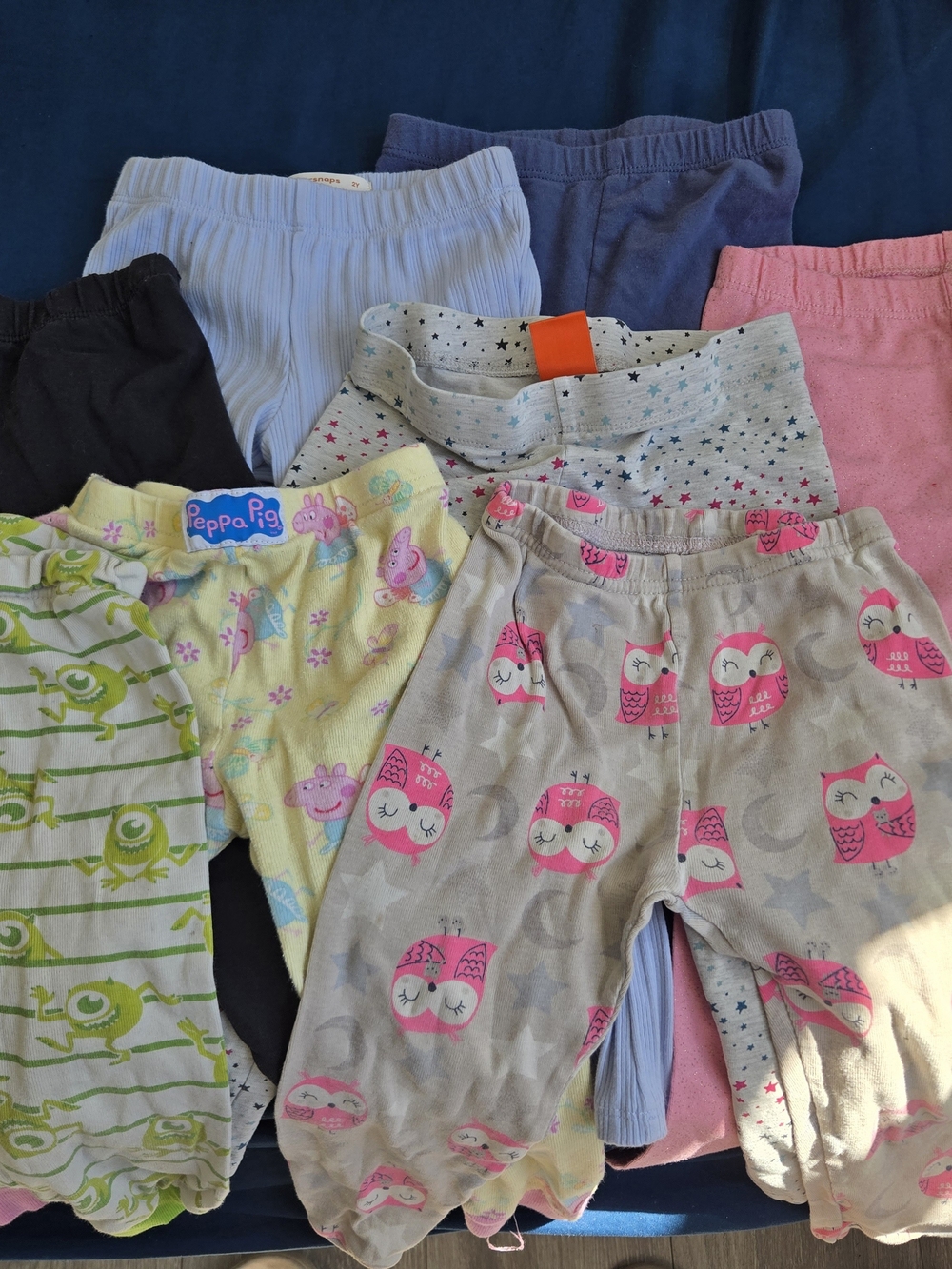 Peppa Pig Yellow & Pink Kids Pajama Pants - Owl & Character Prints